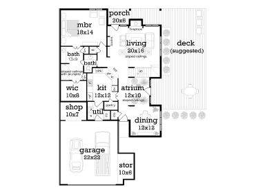 1st Floor Plan, 021H-0244