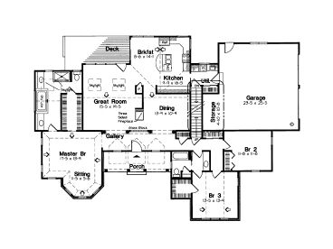 1st Floor Plan, 047H-0041