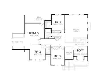 2nd Floor Plan, 034H-0403