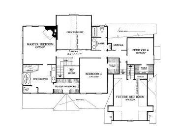 2nd Floor Plan, 063H-0207