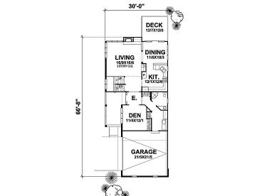 1st Floor Plan, 016H-0044