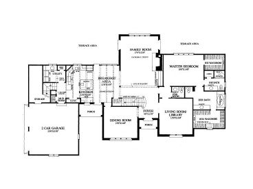1st Floor Plan, 063H-0124