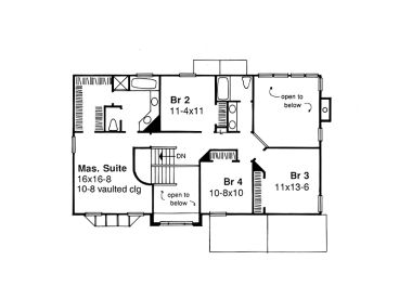 2nd Floor Plan, 022H-0084
