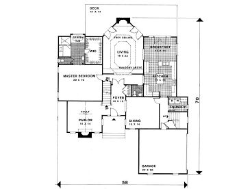 1st Floor Plan, 007H-0111
