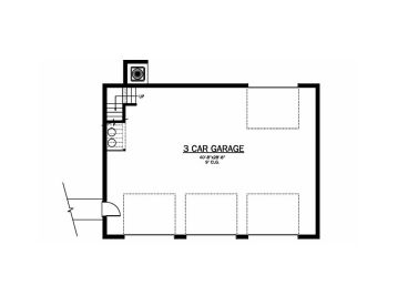 1st Floor Plan Garage
