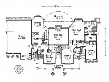 1st Floor Plan, 002H-0079