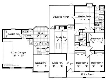 Floor Plan, 043H-0106