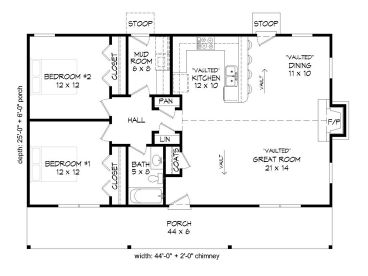 Floor Plan, 062H-0077