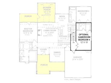 2nd Floor Plan, 059H-0068