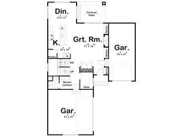 1st Floor Plan, 050H-0263