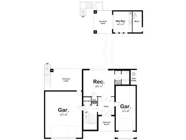1st Floor Plan, 050H-0389