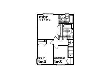 2nd Floor Plan, 032H-0013