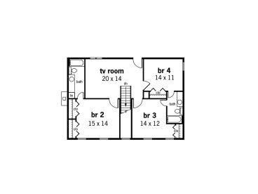 2nd Floor Plan, 021H-0163
