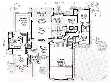 1st Floor Plan, 002H-0034