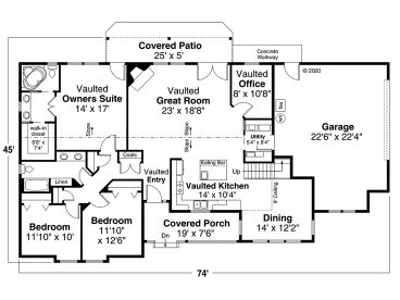 1st Floor Plan, 051H-0338