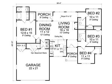Floor Plan, 059H-0168