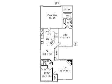 1st Floor Plan, 061H-0047