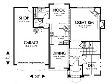 1st Floor Plan, 034H-0026