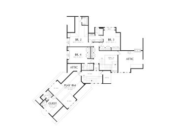 2nd Floor Plan, 034H-0366