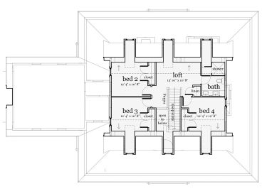 2nd Floor Plan, 052H-0054