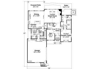 1st Floor Plan, 051H-0360