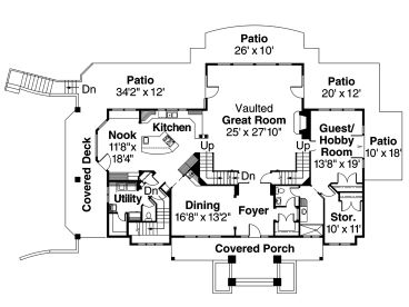 1st Floor Plan, 051H-0107