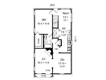 1st Floor Plan, 061H-0023