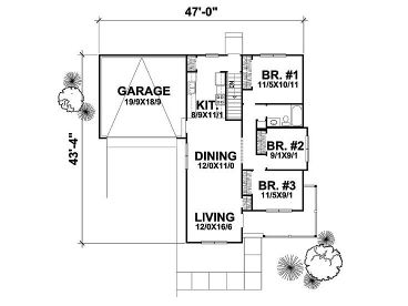 Floor Plan, 016H-0053