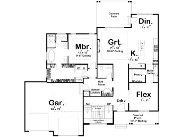 1st Floor Plan, 050H-0504