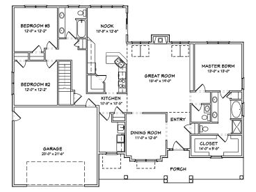 Floor Plan, 048H-0023