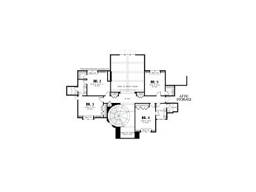 2nd Floor Plan, 034H-0049