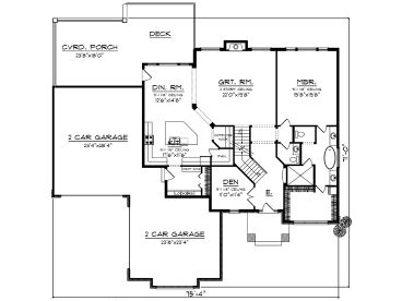 1st Floor Plan, 020H-0427