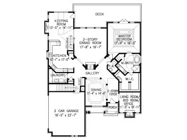 1st Floor Plan, 084H-0021