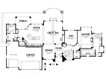 Floor Plan, 034H-0088