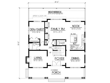 1st Floor Plan, 026H-0110