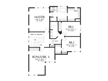 2nd Floor Plan, 034H-0427