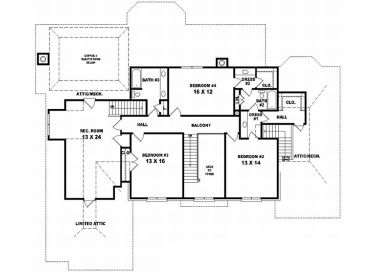 2nd Floor Plan, 006H-0124