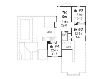 2nd Floor Plan, 061H-0108