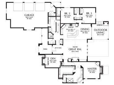 1st Floor Plan, 034H-0303