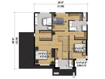 2nd Floor Plan, 072H-0133