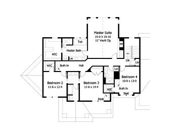 2nd Floor Plan, 023H-0137