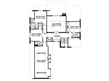 2nd Floor Plan, 029H-0099