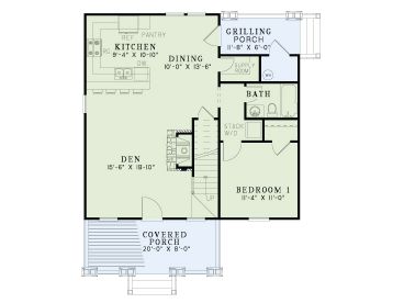 1st Floor Plan, 025H-0244