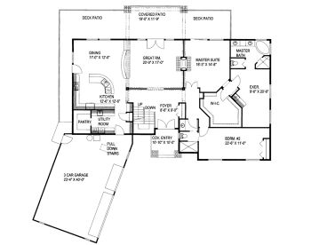 1st Floor Plan, 012H-0171