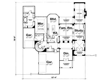 1st Floor Plan, 031H-0226