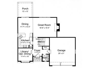 1st Floor Plan, 046H-0046