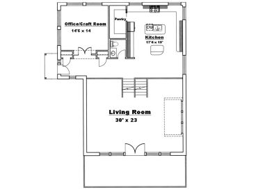 1st Floor Plan, 012H-0017