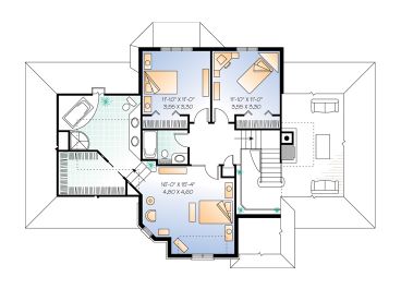 2nd Floor Plan, 027H-0175