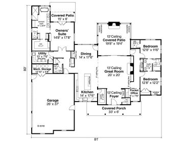 Floor Plan, 051H-0318