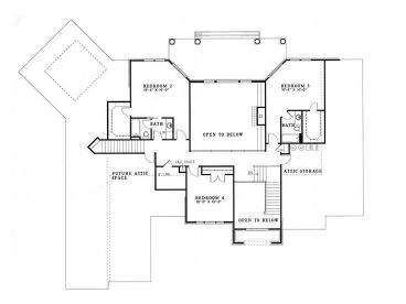 2nd Floor Plan, 025H-0047
